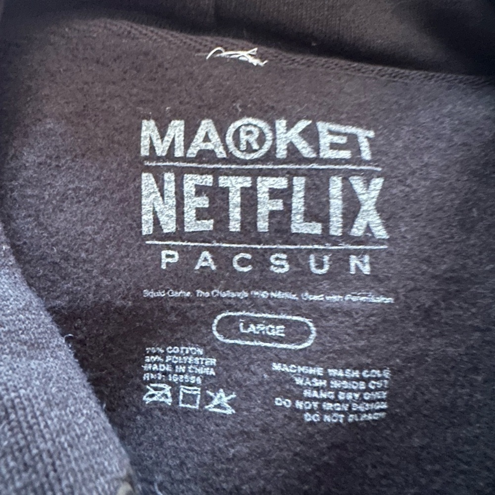 MARKET X PACSUN SQUID GAMES BLACK HOODIE - Picture 6 of 6